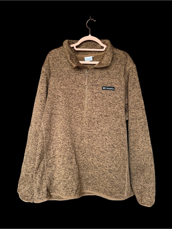 Columbia Other - Columbia Men’s Brown Heather Half-Zip Fleece Pullover Size XL